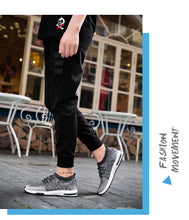 Load image into Gallery viewer, Grey Sneakers Outdoor Running Breathable Shoes