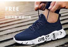 Load image into Gallery viewer, Men's Blue Athletic Fashion Casual Sneakers Outdoor