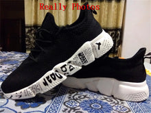 Load image into Gallery viewer, Black Men's Athletic Fashion Casual Sneakers Outdoor